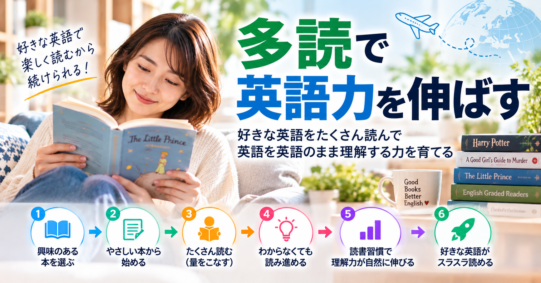 英語の多読を始めるための読書ガイド